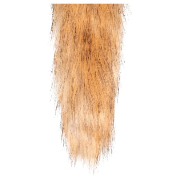 Easytoys Fox NO1 - plug anal metal com cauda de raposa - dourado/vermelho