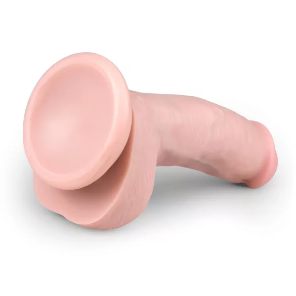 Easytoys - dildo com ventosa e testículos - 15cm - cor pele