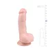 Easytoys - dildo com ventosa e testículos - 15cm - cor pele