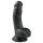 Easytoys - dildo com ventosa e escroto 15cm - preto