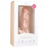 Easytoys - dildo realístico com ventosa e escroto - 17,5cm - cor natural