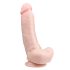 Easytoys - dildo com ventosa e escroto - 20cm - cor natural