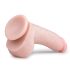 Easytoys - dildo com ventosa e escroto - 20cm - cor natural