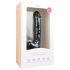 Easytoys - vibrador dildo com ventosa e escroto - 22,5cm - preto