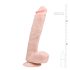 Easytoys - dildo com ventosa e escroto - realístico 26,5cm - cor natural