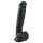 Easytoys - dildo com ventosa e testículos - 26,5cm - preto