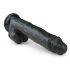 Easytoys - dildo com ventosa e testículos - 26,5cm - preto
