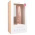 Easytoys - dildo realístico com ventosa e escroto - 29,5cm - cor natural