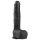 Easytoys - dildo com ventosa e escroto - grande 29,5cm - preto