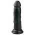 Easytoys - dildo realístico com ventosa - 15,5cm - preto