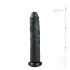 Easytoys - dildo com ventosa extra grande - preto 28,5cm