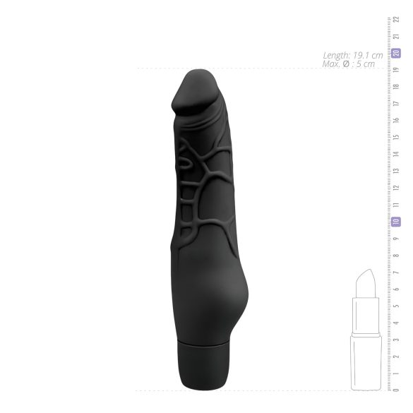 Easytoys Power Vibe - vibrador peniano silicone preto