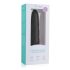 Easytoys - vibrador tipo bastão torcido - silicone preto