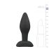 Easytoys - plug anal em silicone - pequeno (preto)