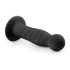 Easytoys Ribbed - dildo anal com ventosa - 14cm - preto