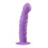 Easytoys - dildo com ventosa ondulado - silicone roxo