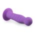 Easytoys - dildo com ventosa ondulado - silicone roxo