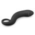 EasyToys - dildo anal curvo - silicone preto