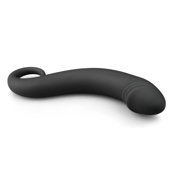 EasyToys - dildo anal curvo - silicone preto