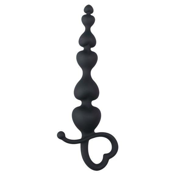 EasyToys - dildo anal com esferas - silicone preto