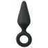 Easytoys - plug anal pequeno - silicone preto