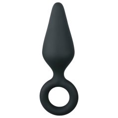 Easytoys - plug anal com anel - médio - preto