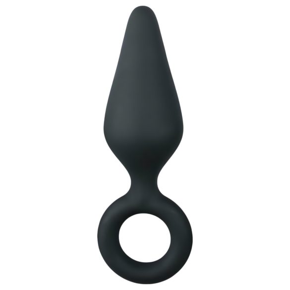 Easytoys - plug anal com anel - médio - preto