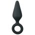 Easytoys - plug anal com anel - médio - preto