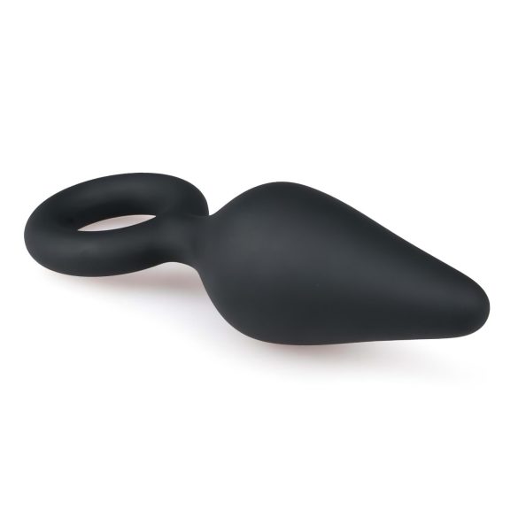 Easytoys - plug anal com anel - médio - preto