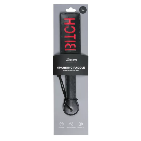 Easytoys Bitch - palmatória couro sintético preta
