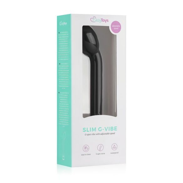 Easytoys Slim - vibrador ponto G - silicone preto