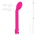 Easytoys Slim - vibrador ponto G - recarregável - silicone rosa