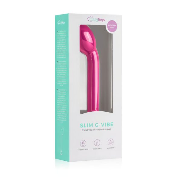 Easytoys Slim - vibrador ponto G - recarregável - silicone rosa