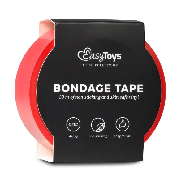 Easytoys - fita bondage - vermelho - 20m