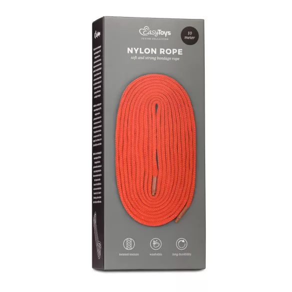 Easytoys Rope - corda de bondage (10 m, vermelha)
