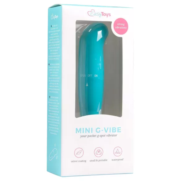 EasyToys - vibrador ponto G mini - silicone azul