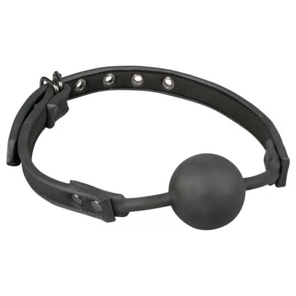 EasyToys - mordaça com bola de silicone (preta)