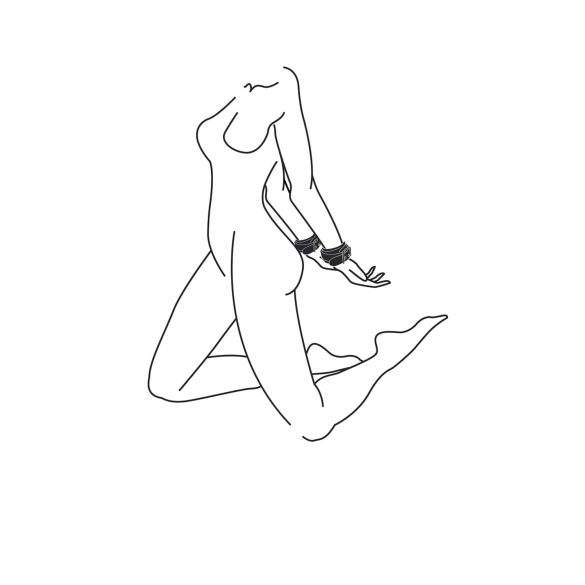 Easytoys - algema couro sintético - preto