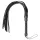 Easytoys - chicote flogger - couro sintético macio - preto