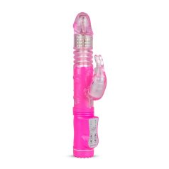   Easytoys Bunny - vibrador com função de impulso - silicone rosa