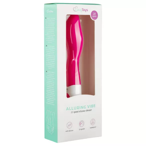 Easytoys - vibrador ponto G à prova d'água - silicone rosa