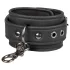 Easytoys - conjunto coleira algema pulso tornozelo - couro preto