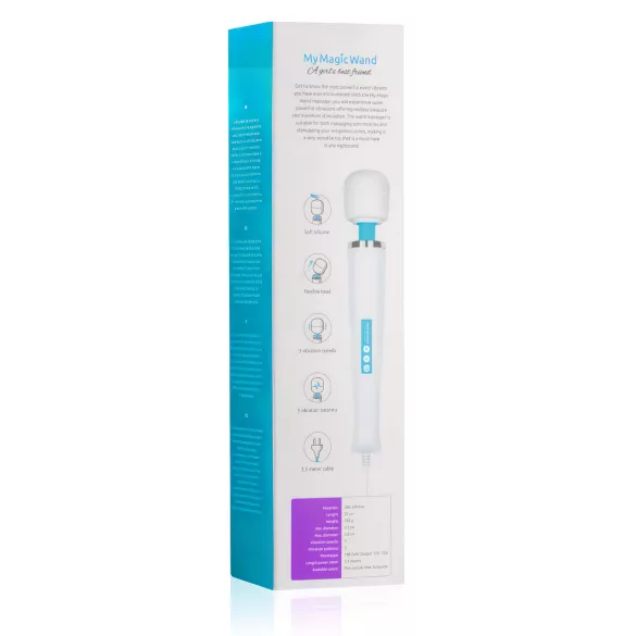 MyMagicWand - vibrador massageador potente - branco/azul