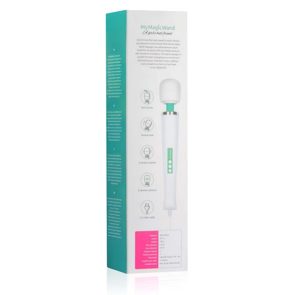 MyMagicWand - vibrador massageador potente - branco/turquesa