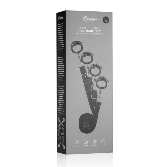 Easytoys - kit de amarras para cama - preto