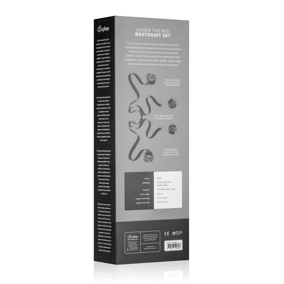Easytoys - kit de amarras para cama - preto
