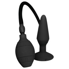 MenzStuff - plug anal inflável - grande - silicone preto