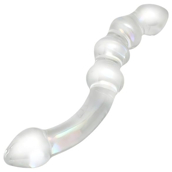 Rimba Dolly - plug anal de vidro ondulado - transparente