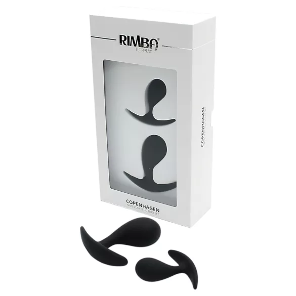 Rimba Copenhagen - conjunto de plugs anais (preto, 2 unid.)