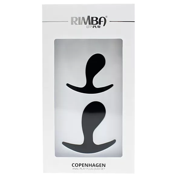 Rimba Copenhagen - conjunto de plugs anais (preto, 2 unid.)